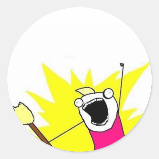 X zum Y Alle Dinge merken Aufkleber (Vorderseite)