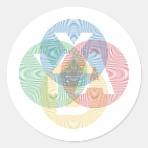 XABY Colored Runder Aufkleber