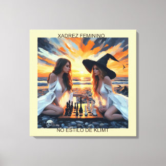 XADREZ FEMININO - Impressão em tela Leinwanddruck