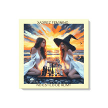 XADREZ FEMININO - Impressão em tela