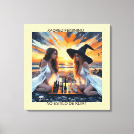 XADREZ FEMININO - Impressão em tela Leinwanddruck