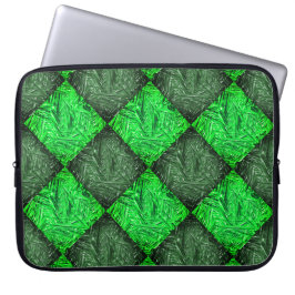 Xadrez verde falsa grama ou folhas de coqueiro. laptopschutzhülle