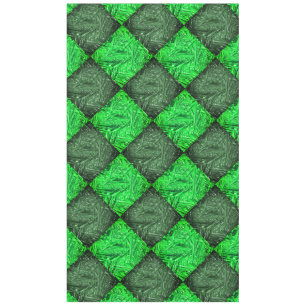 Xadrez verde falsa grama ou folhas de coqueiro. tischdecke