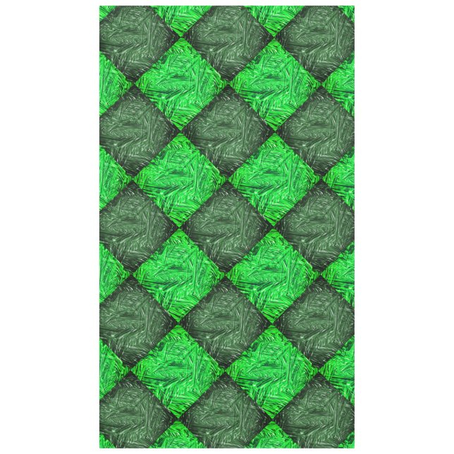 Xadrez verde falsa grama ou folhas de coqueiro. tischdecke (Vorderseite)