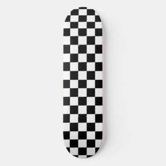 xadrez verificador preto e branco clássico skateboard