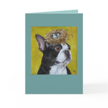 Xan die Boston Terrier Card