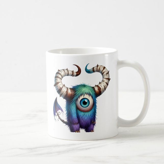 Xander - Eine mit Augen Monster-Tasse Kaffeetasse (Rechts)