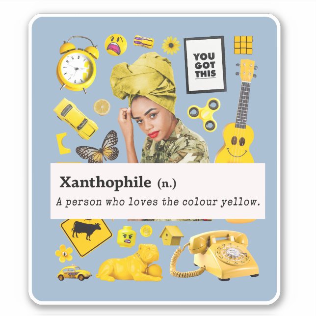 XANTHOPHILE YELLOW ELEMENT GELB LOW AUFKLEBER (Vorderseite)