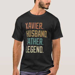 Xavier Husband Vater Legend Vater's Day Retro T-Shirt