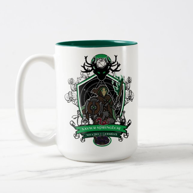 Xavier Springleaf-Tasse Zweifarbige Tasse (Links)