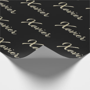 Xavier Vorname Name edles Geschenkpapier Papier
