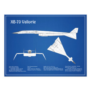 XB-70 Valkyrie - Flugzeugkonzepte ABD Fotodruck