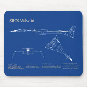 XB-70 Valkyrie - Flugzeugkonzepte AD Mousepad