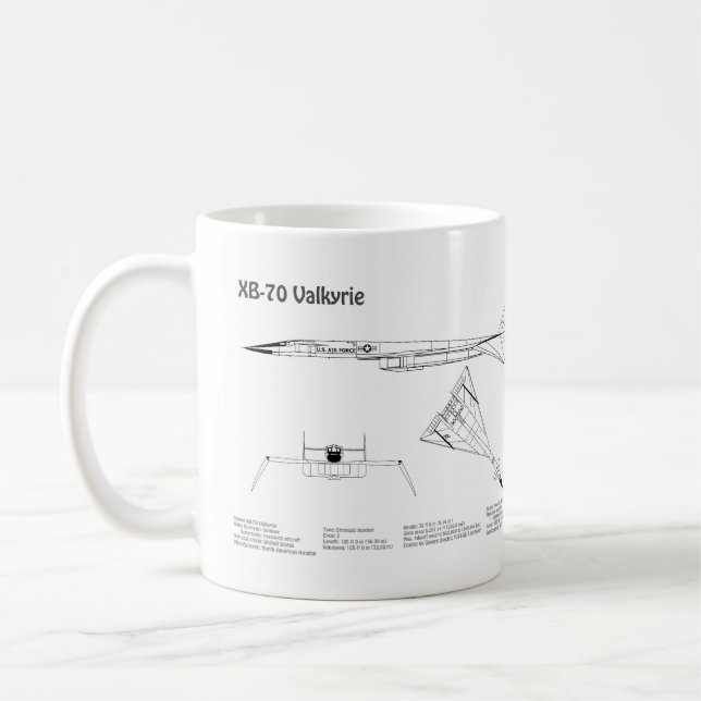 XB-70 Valkyrie - Flugzeugkonzepte BD Kaffeetasse (Links)