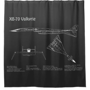 XB-70 Valkyrie - Flugzeugkonzepte PD Duschvorhang