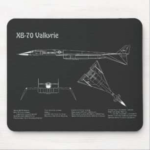 XB-70 Valkyrie - Flugzeugkonzepte PD Mousepad