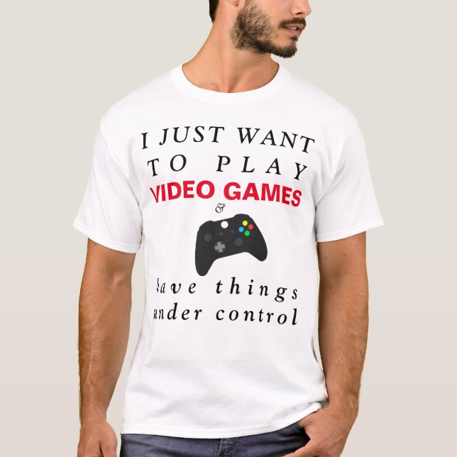 Xbox-Kontrolle-Gamer T-Shirt (Vorderseite)
