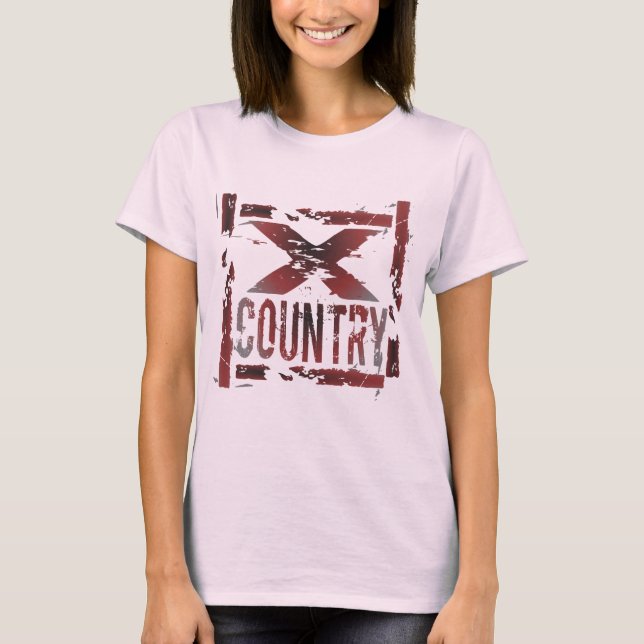 XC Cross Country-Läufer T-Shirt (Vorderseite)