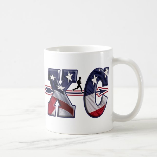 XC CROSS COUNTRY-PATRIOTISCHE USA-FLAGGE TASSE (Rechts)