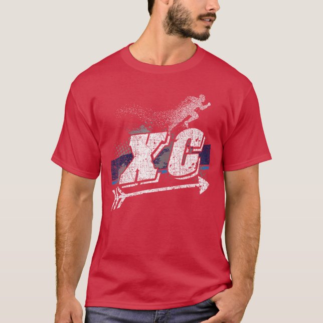 XC Cross Country Runner Open Air Individualeam Spo T-Shirt (Vorderseite)