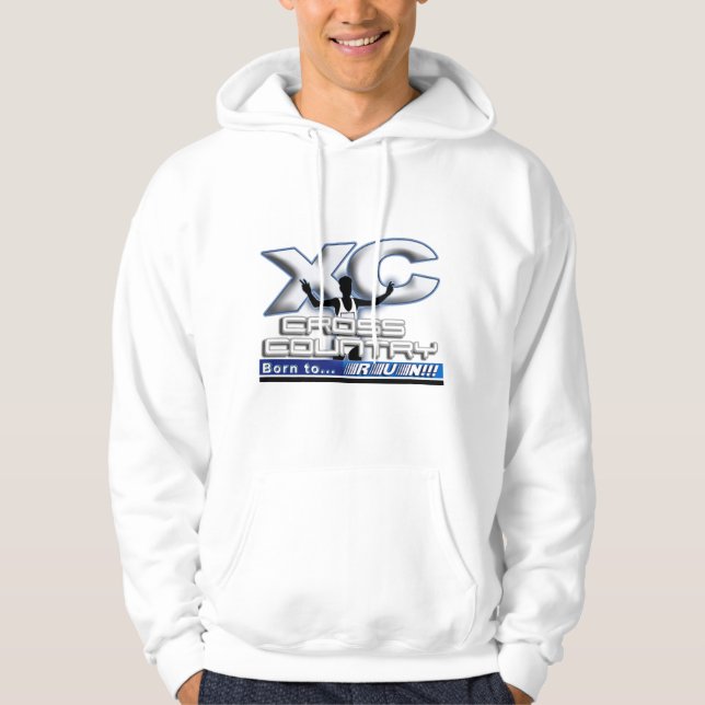 XC - QUERland - GEBOREN ZU LAUFEN! Hoodie (Vorderseite)