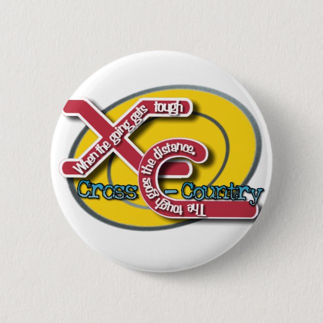 XC STARKES MOTTO (CROSS COUNTRY) BUTTON (Vorderseite)