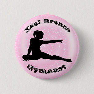 Xcel Bronze Gymnast - Gymnastikschaltfläche für Mä Button