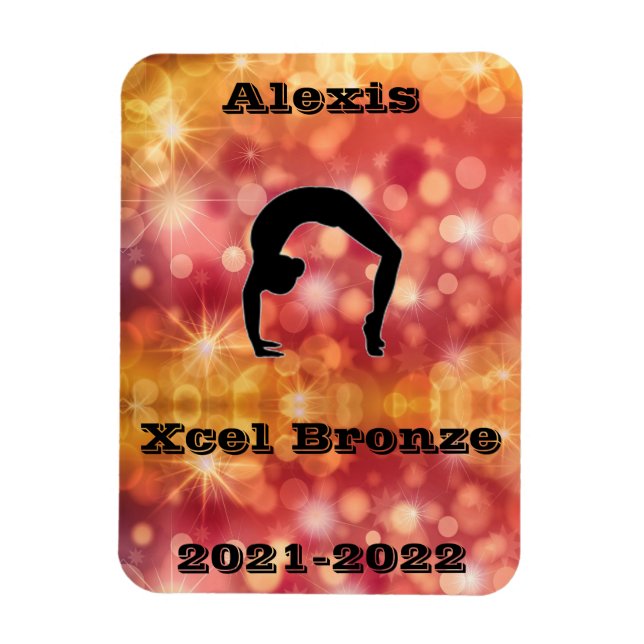 Xcel Bronze Gymnastik Magnet (Vertikal)