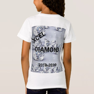 Xcel Diamond Girls Gymnastik Personalisierter T - T-Shirt