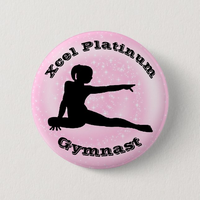 Xcel Platinum Gymnast - Gymnastikschaltfläche für  Button (Vorderseite)