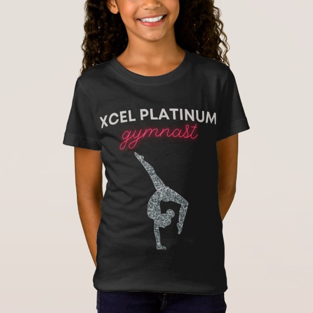 Xcel Platinum Gymnastik T - Shirt (Vorderseite)