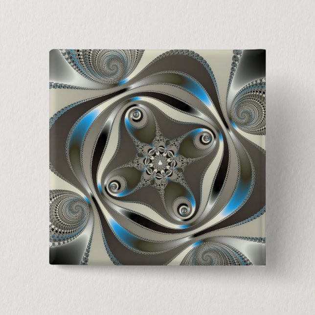 xChrome - Fraktal Button (Vorderseite)