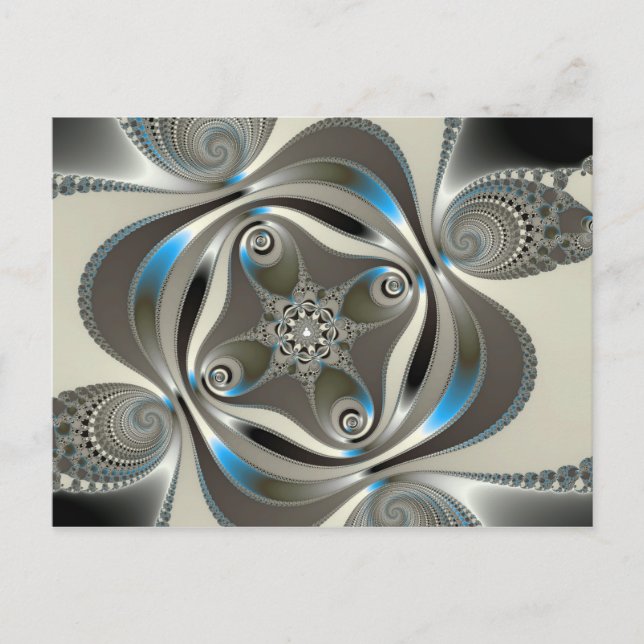xChrome - Fraktal Postkarte (Vorderseite)