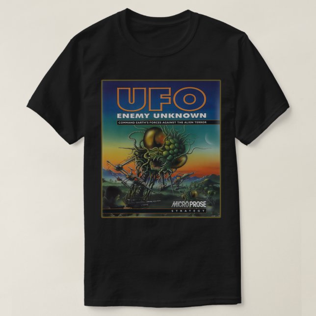 XCOM UFO Defense Amiga Cover T-Shirt (Design vorne)