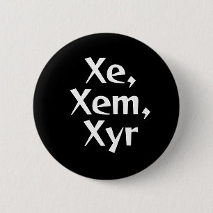 Xe/Xem Pronomen-Knopf Button