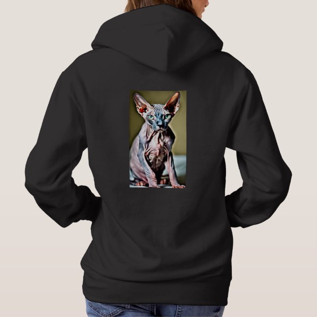 Xen Kitty Kapuzenpullover Hoodie (Rückseite)