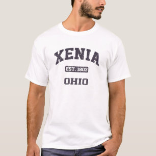 Xenia Ohio OH Vintager Staat Athletic Style T-Shirt