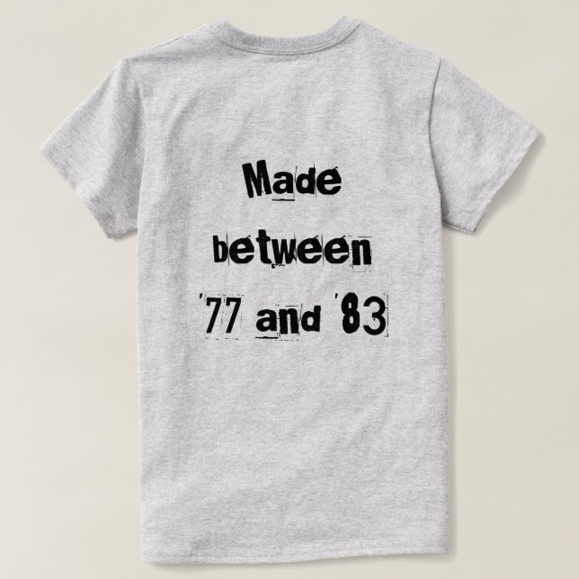 Xennial T-Shirt (Design Rückseite)