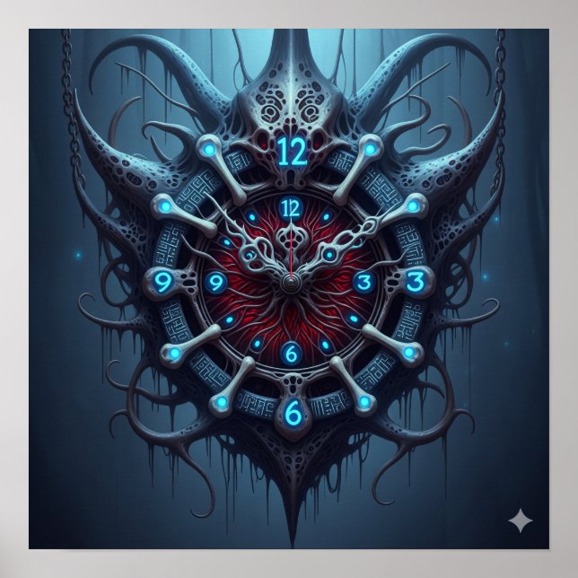 Xeno Art Clock Poster (Vorne)