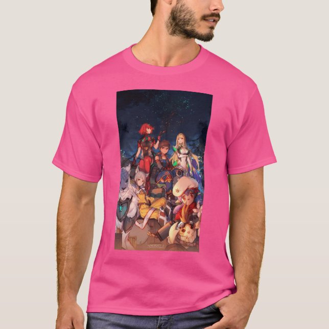 Xenoblade Chronicles 2 Group Video Game Art T-Shirt (Vorderseite)