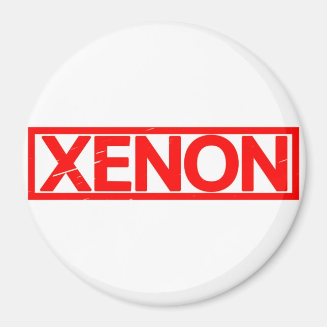 Xenon Briefmarke Magnet (Vorne)