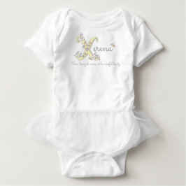 Xerena Girls Name bedeutet X-Monogramm Babykleid