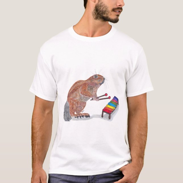 XERUS PLAYING THE XYLOPHONE  T-Shirt (Vorderseite)