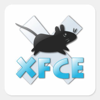 XFCE NS 1 QUADRATISCHER AUFKLEBER