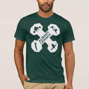 Xfit Dumbell Logo-Weiß T-Shirt