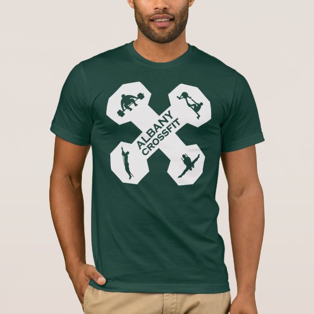 Xfit Dumbell Logo-Weiß T-Shirt (Vorderseite)