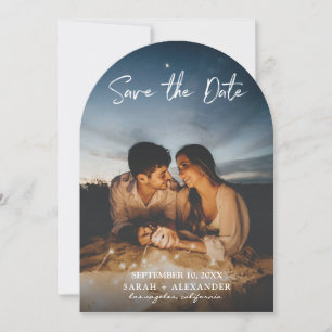 xFoto - Vertikales Schreiben Save the Date V2 Einladung