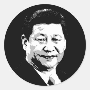 Xi Jinping Runder Aufkleber