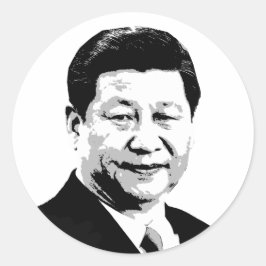 Xi Jinping Runder Aufkleber