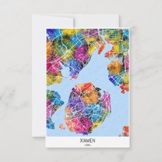 Xiamen China Dankeskarte